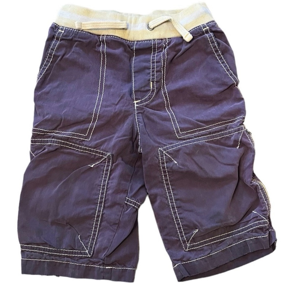 Mini Boden size 5 purple cargo shorts